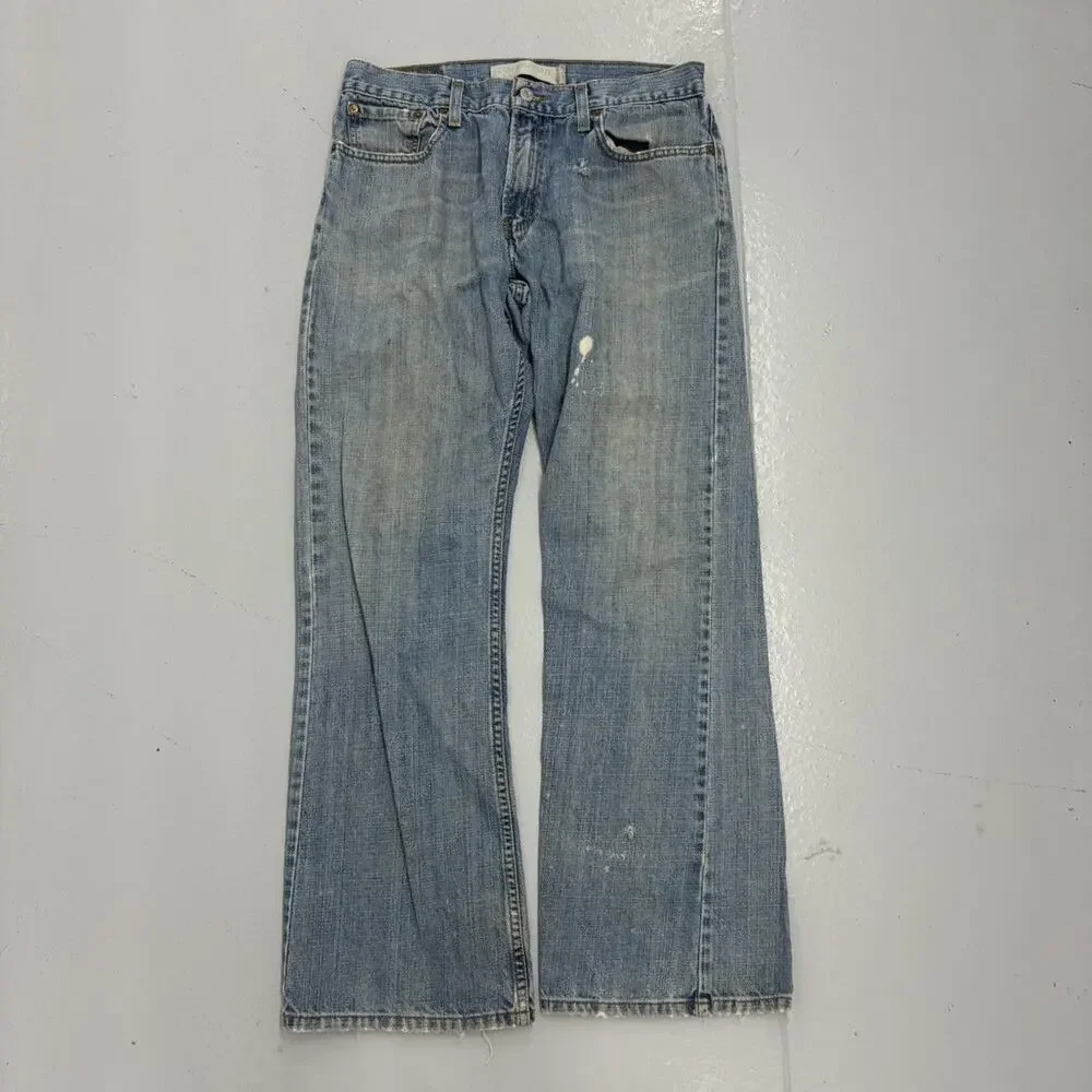 Vintage Y2k Levi's 527 Blue Low Boot Cut Flared Jeans 32x30
